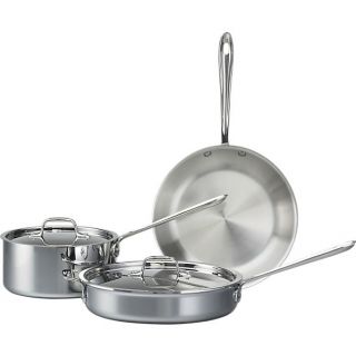 All Clad 5 Piece Stainless Tri Ply Cookware Set 2012 Version