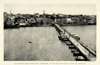  Pontoon Bridge Sonderborg Alsen Island Denmark Boat Schleswig