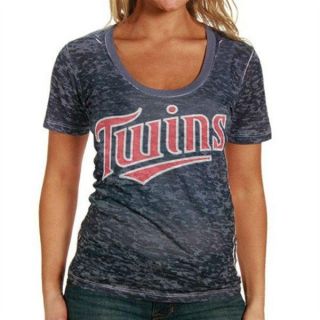 Ladies Minnesota Twins Touch by Alyssa Milano Burnout Shirt Sz M New 