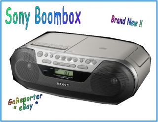 Sony Am FM Radio Cassette Recorder CD Player New