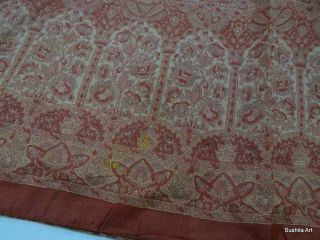 Amazing Design Indian Art Silk Vintage Sari Fabric Sew Craft Quilt 