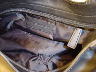 Burberry Alverton Studded Handbag $1295 Medium Black Leather Hobo 
