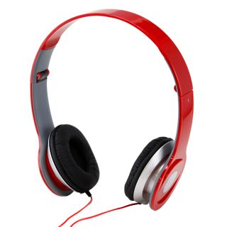 New Red 3 5mm Headphone for iPod Phone PC  MP4 MP5 Earphone Earbuds 