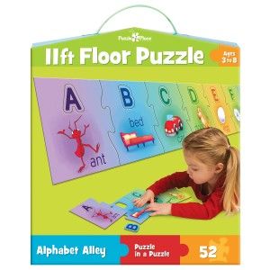 Masterpieces Alphabet Alley Kids Floor Jigsaw Puzzle   52 pc