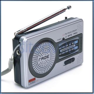 New Mini Portable Am FM 2 Band Pocket Radio Receiver