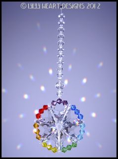 Swarovski Crystal Suncatcher Lilli Heart Designs Star of Life 