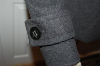 Donatella Wool Jacket Charcoal Gray Fully Lined Womens Size x Small XS 