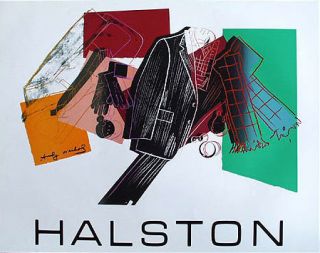 Andy Warhol Serigraph for Halston Mens Wear Original