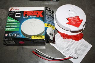 Firex I4618 21007582 Fire Alarm Smoke Detector Sensor w Battery Back 