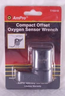 Ampro T75518 Compact Offset Oxygen Sensor Wrench Socket