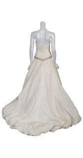 Amsale Timeless Strapless Bridal Gown Dress 10 New