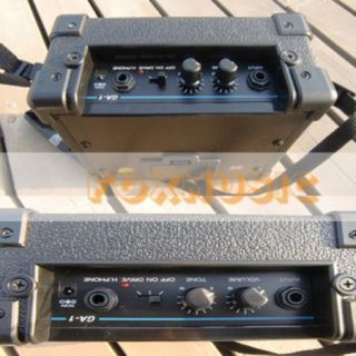 Portable Guitar Amplifier Battery Powered Guitar Amp 5W w Strap Black 
