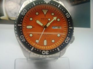 Seiko 200M Scuba Divers Auto Mens Watch 7S26 0020 Orange