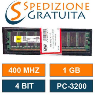 Memoria RAM DDR 400 MHz 1 GB 1GB Chipset SIS AMD E Via