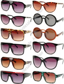 12 Lot Vintage Retro Designer Fashion Sunglasses House Row Harlow 