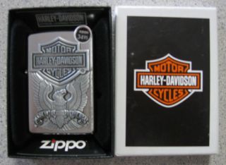 Brand New Genuine Zippo Harley Davidson Made in The USA Eagle Lighter 