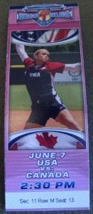 Collectible Team USA Olympic Softball 2008 Autographed Jennie Finch 