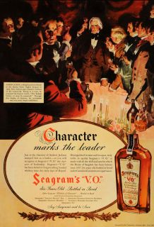 1936 Ad Andrew Jackson Seagrams V. O. Canadian Whiskey   ORIGINAL 