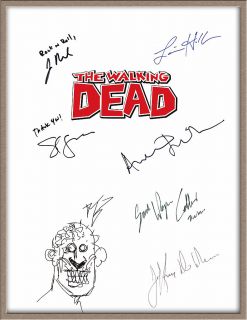 Andrew Lincoln Robert Kirkman Signed x7 The Walking Dead TV Pilot 