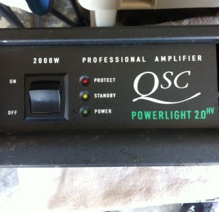 QSC Power Amp Power Light 2 0 2000 Watt Amplifier