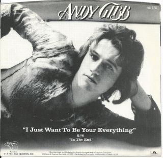 ANDY GIBB * PICTURE SLEEVE ONLY 45 * I Just Want To Be Your Everything 