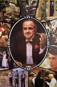 The Godfather Collage Movie Poster Al Pacino Marlon Brando 23 x 35 