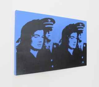 Louis Waldon Jackie Kennedy Screenprint on Canvas Andy Warhol Signed 