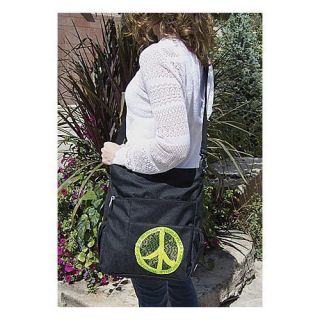 New Amy Michelle Ecobaby Totes Black World Peace