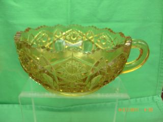   Brown Amber Glass Candy Dish w Handle Depression Glass WOW