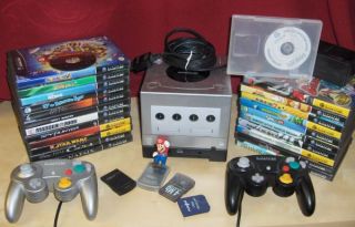 Nintendo GameCube System Gameboy Player Lot Games Mario Luigi Pokemon 