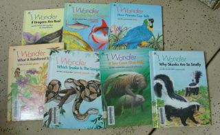   of 7 I Wonder Childrens Books 1992 Animal Nature Science Reference