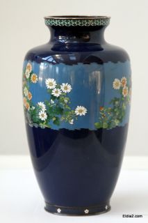 Cloisonne vase signed top quality Ando mark