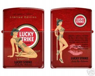    ZIPPO Lucky Strike Pin Up Jo Ann lighter limited rare collectible