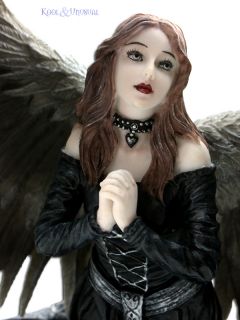 Anne Stokes Statue Prayer for Fallen Kneeling Gothic Angel Figurine 