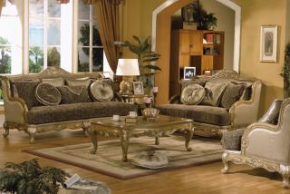 3pc traditional classic fabric sofa set mh ann s2