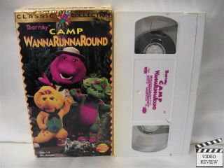 Barney Camp Wannarunnaround VHS Barney The Dinosaur