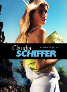 CLAUDIA SCHIFFER Clippings Pack 1 OVER 80 PAGES Comp Card w new GUESS 