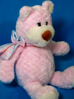   Bear Rattle Baby Animal Alley Pink Plush Soft Toys r US Stuffed Animal