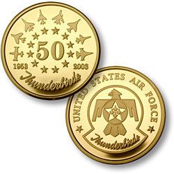 USAF Thunderbirds 50th Anniversary Challenge Coin