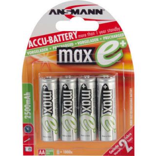 Ansmann Maxe AA Rechargeable Batteries 2500mAh 4pk