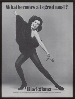 1980 Ann Miller Photo Blackglama Fur Fashion Ad