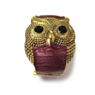 Colors Cool Fashion Girl Enamel Retro Tone Owl Open Hand Bracelet 