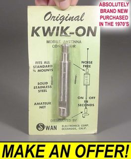   USA KWIK ON Stainless Steel Quick Disconnect Mobile CB Radio Antenna