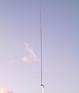 No Tune 6 80 Meter Alpha Base Vertical   1.5KW Antenna System