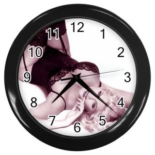 Anna Nicole Smith Round Wall Clock Black Gift Decor Co