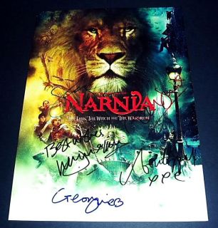 The Chronicles of Narnia Cast x5 PP Signed Poster 12x8