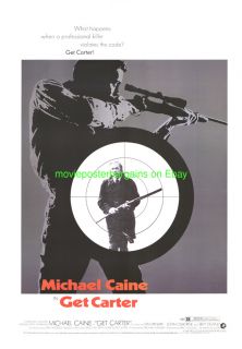 Get Carter Movie Poster Reprint 1971 Michael Caine