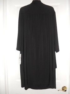 Black Dress with Beaded Neck with Attached Jacket Plus Size 22W Ret $ 