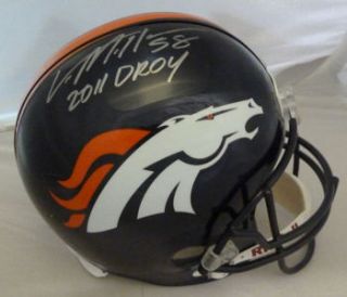 Von Miller Autographed Signed Denver Broncos Full Size Deluxe Helmet w 