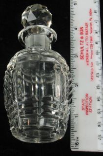 Antique abp Cut Crystal Perfume Scent Bottle w Stopper So Pretty 